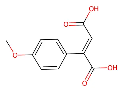 2-(4-methoxyphenyl)but-2-enedioic Acid structure