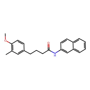4-(4-methoxy-3-methylphenyl)-N-(2-naphthyl)butanamide structure