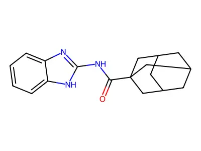 N-(1H-1,3-benzodiazol-2-yl)adamantane-1-carboxamide structure
