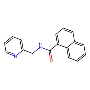 N-(pyridin-2-ylmethyl)naphthalene-1-carboxamide structure
