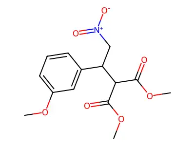 1,3-Dimethyl 2-[1-(3-methoxyphenyl)-2-nitroethyl]propanedioate structure
