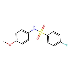 4-fluoro-N-(4-methoxyphenyl)benzenesulfonamide structure