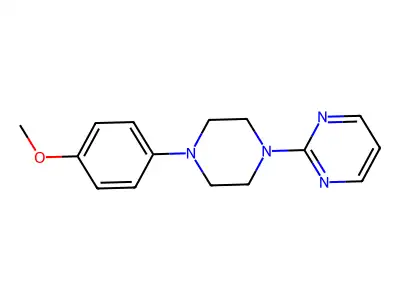 2-[4-(4-Methoxyphenyl)-1-piperazinyl]pyrimidine structure