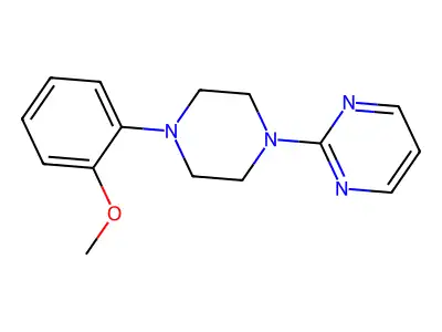 Pyrimidine, 2-(4-(o-methoxyphenyl)-1-piperazinyl)- structure