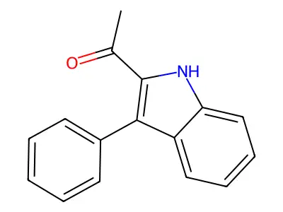 1-(3-phenyl-1H-indol-2-yl)ethanone structure