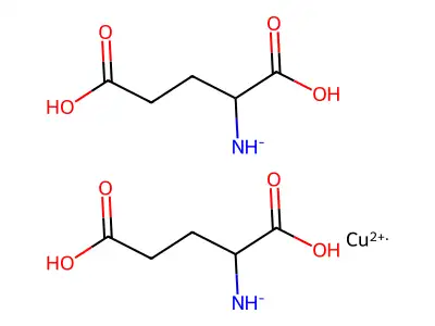 Copper bis(1,3-dicarboxypropylazanide) structure