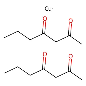 Copper;bis(heptane-2,4-dione) structure