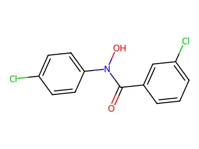 3-氯-N-(4-氯苯基)-N-羟基苯甲酰胺 structure