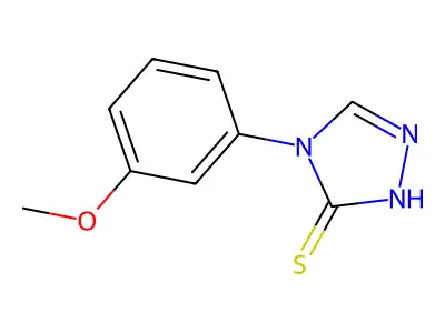 4-(3-methoxyphenyl)-4H-1,2,4-triazole-3-thiol structure