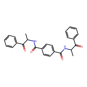 1,4-Benzenedicarboxamide, N1,N4-bis(1-methyl-2-oxo-2-phenylethyl)- structure