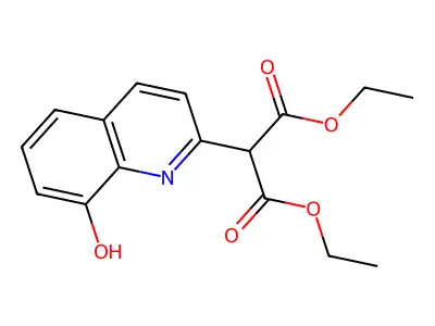 Diethyl (8-hydroxyquinolin-2-yl)malonate structure