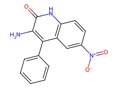 3-Amino-6-nitro-4-phenyl-1H-quinolin-2-one structure