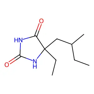 2,4-Imidazolidinedione, 5-ethyl-5-(2-methylbutyl)- structure