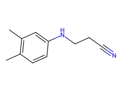 3-[(3,4-Dimethylphenyl)amino]propanenitrile structure