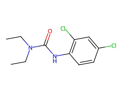 3-(2,4-Dichlorophenyl)-1,1-diethylurea structure