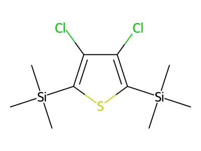 2,5-Bis(trimethylsilyl)-3,4-dichlorothiophene structure