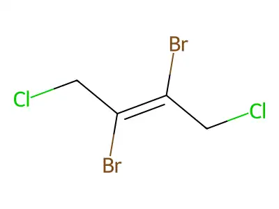 2,3-Dibromo-1,4-dichloro-2-butene structure