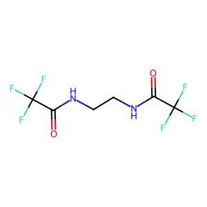 2,2,2-trifluoro-N-{2-[(trifluoroacetyl)amino]ethyl}acetamide structure
