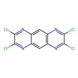 2,3,7,8-Tetrachloropyrazino[2,3-g]quinoxaline structure