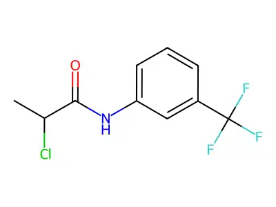 2-chloro-N-[3-(trifluoromethyl)phenyl]propanamide structure
