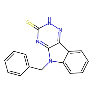 5-benzyl-5H-[1,2,4]triazino[5,6-b]indole-3-thiol structure