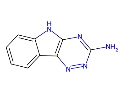 2H-1,2,4-Triazino(5,6-b)indol-3-amine structure
