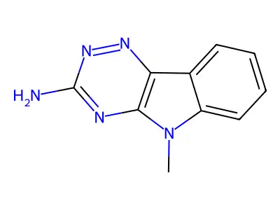 5-Methyl-[1,2,4]triazino[5,6-b]indol-3-amine structure