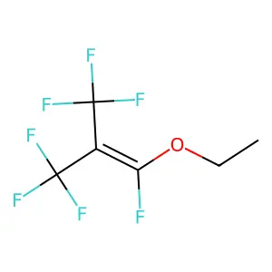 1-Ethoxy-1,3,3,3-tetrafluoro-2-(trifluoromethyl)-1-propene structure
