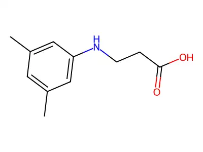 3-[(3,5-Dimethylphenyl)amino]propanoic acid structure