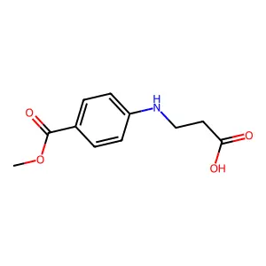 3-[4-(Methoxycarbonyl)anilino]propanoic acid structure