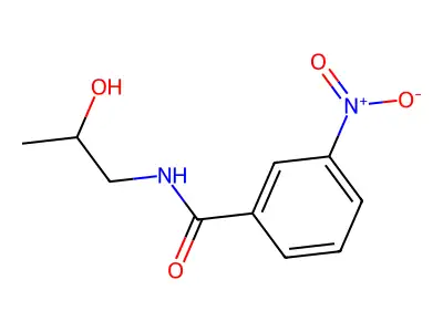 N-(2-hydroxypropyl)-3-nitrobenzamide structure