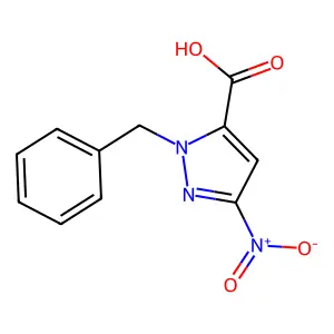 1-Benzyl-3-nitro-1H-pyrazole-5-carboxylic acid structure