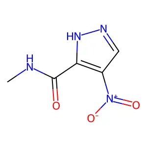 N-Methyl-4-nitro-1H-pyrazole-3-carboxamide structure