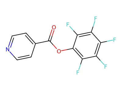 Pentafluorophenyl pyridine-4-carboxylate structure
