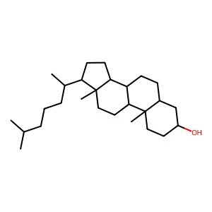 粪甾烷醇 structure