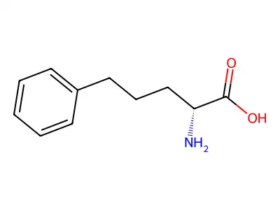 2-Amino-5-phenylpentanoic acid structure
