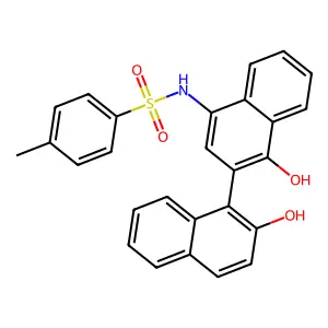 N-(1',2-dihydroxy-1,2'-binaphthalen-4'-yl)-4-methylbenzenesulfonamide structure