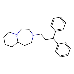 3-(3,3-Diphenylpropyl)decahydropyrido[1,2-d][1,4]diazepine structure