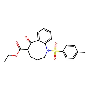 ethyl 1-(4-methylphenyl)sulfonyl-6-oxo-2,3,4,5-tetrahydro-1-benzazocine-5-carboxylate structure