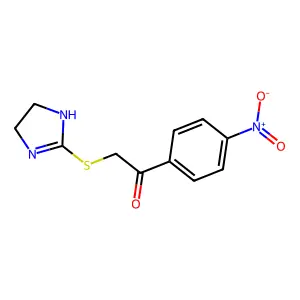 2-Imidazoline, 2-(p-nitrophenacylthio)- structure