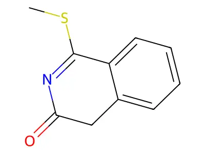 1-(Methylthio)isoquinolin-3(4H)-one structure
