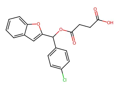 Clobenfurol hemisuccinate structure