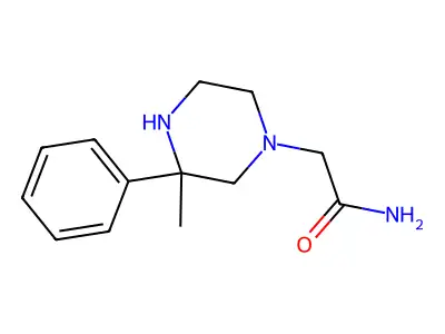 2-(3-Methyl-3-phenylpiperazin-1-yl)acetamide structure