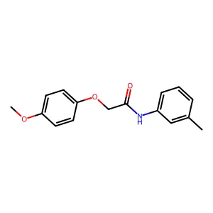 2-(4-methoxyphenoxy)-N-(3-methylphenyl)acetamide structure
