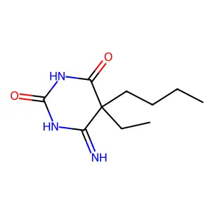 2,4(3H,5H)-Pyrimidinedione, 6-amino-5-butyl-5-ethyl- structure