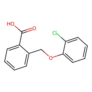 2-[(2-Chlorophenoxy)methyl]benzoic acid structure