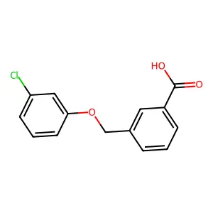 3-[(3-Chlorophenoxy)methyl]benzoic acid structure