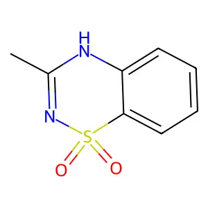 2H-1,2,4-苯并噻二嗪3-甲基1,1-二氧化物 structure