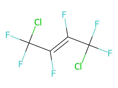 1,4-Dichloro-1,1,2,3,4,4-hexafluorobut-2-ene structure