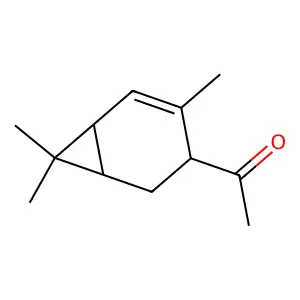 Ethanone, 1-(4,7,7-trimethylbicyclo[4.1.0]hept-4-en-3-yl)- structure